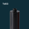 300 مل من الغراء الزجاجي الأسود تغليف HDPE HDPE خرطوشة بلاستيكية لمسربات السيليكون