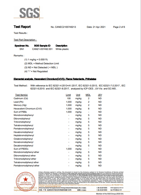 HDPE-البلاستيك - خراطيش ROHS2