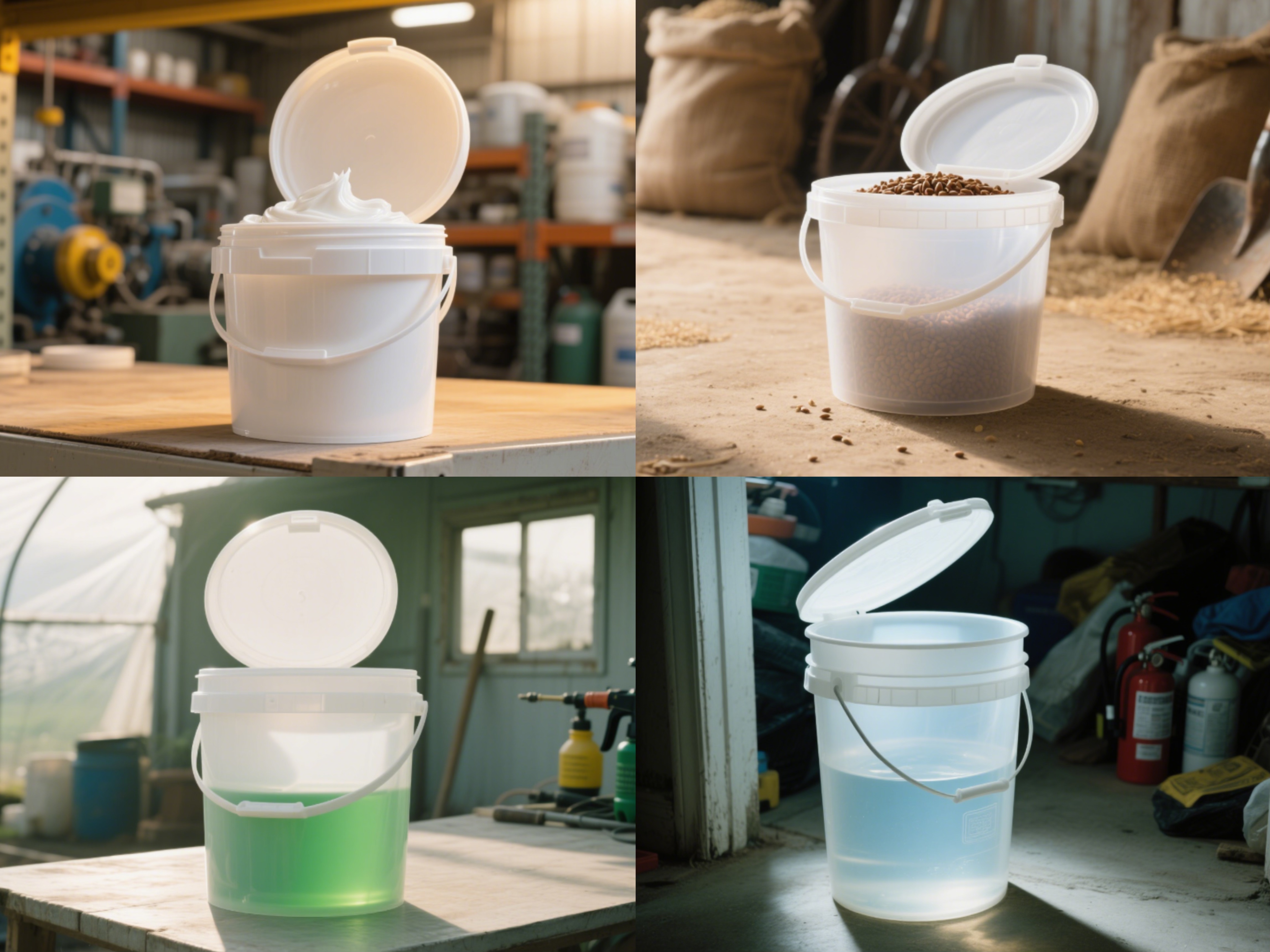 دلو بلاستيك PP