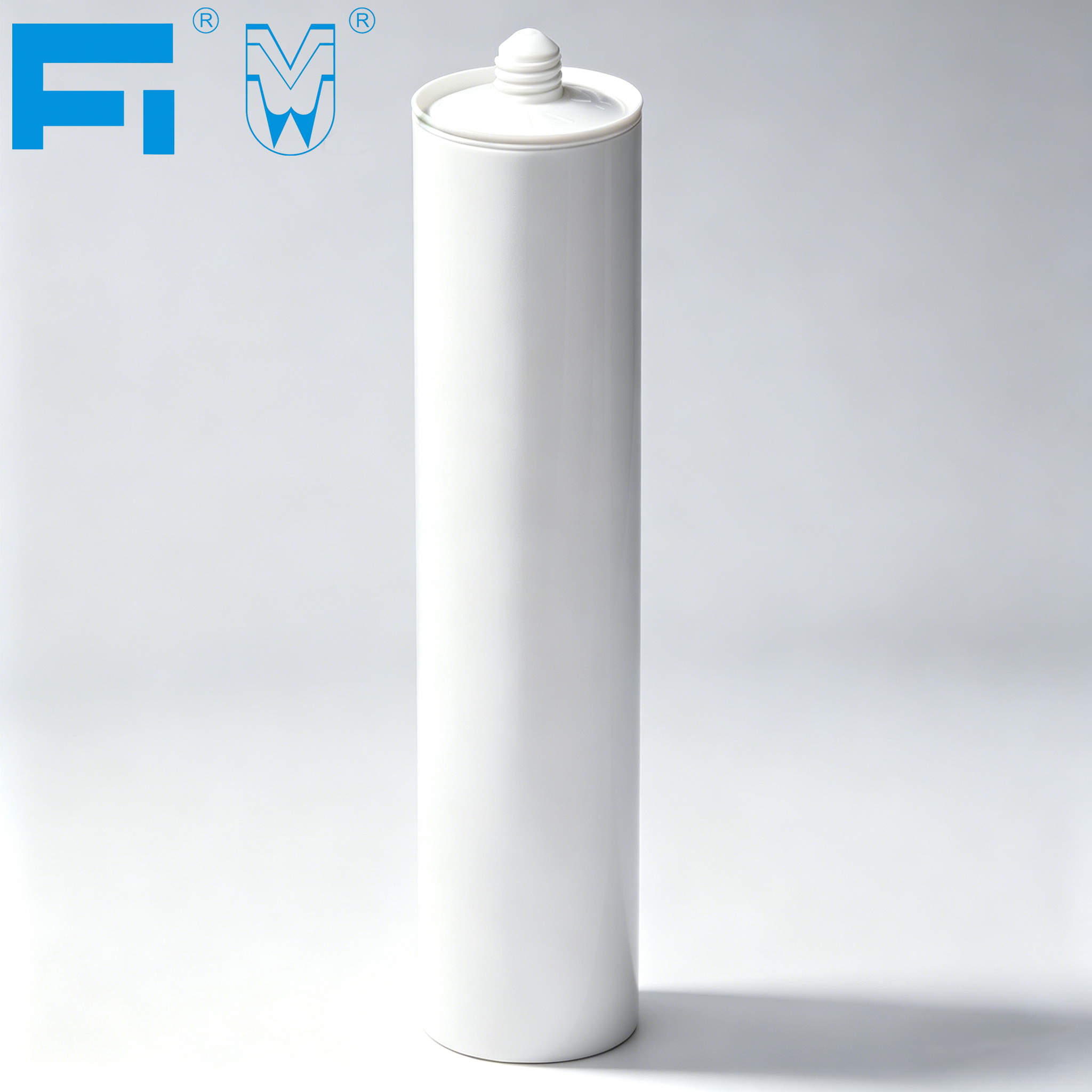 صناعة 300 مل تستخدم خرطوشة بلاستيك HDPE للتغليف الزجاجي الفارغ لمواد مانعة للتسرب والمواد اللاصقة